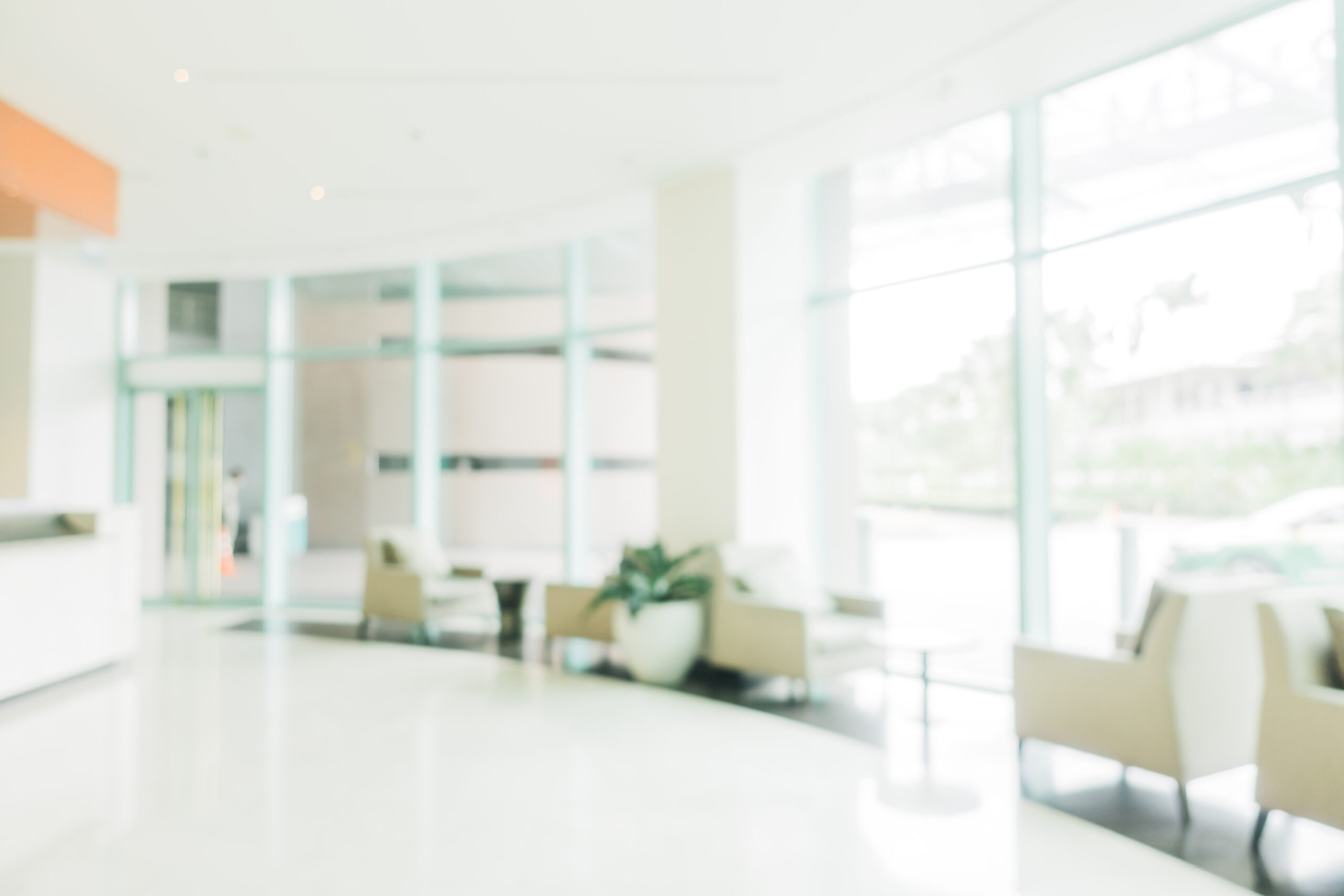 Abstract blur hotel lobby interior for background
